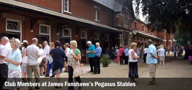 Club Members at James Fanshawe’s Pegasus Stables