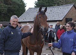 Donald McCain with Member's at Bankhouse Stables